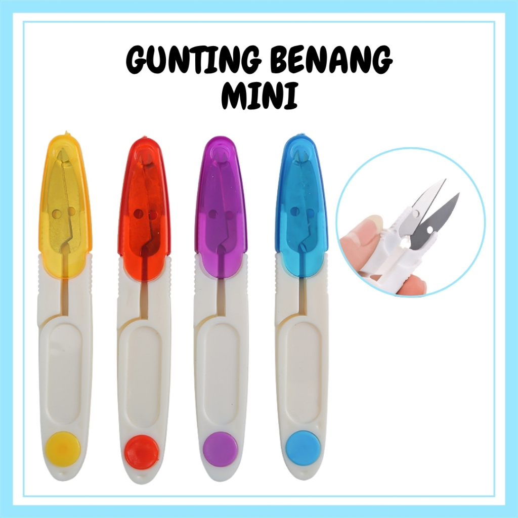 

Gunting Benang Mini Bahan Plastik Berwarna Thread Cutter Gunting Mini MG016