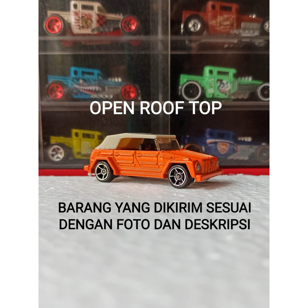 Hot Wheels Volkswagen Type 181 VW Camat Safari HW New Models First Edition 2009 Orange Open Roof Top