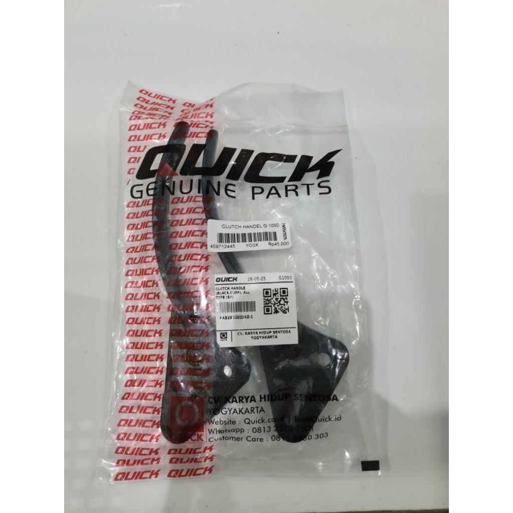 Cluth Handle Black Doff Traktor G1000 Quick / Kopling Traktor G1000 Quick