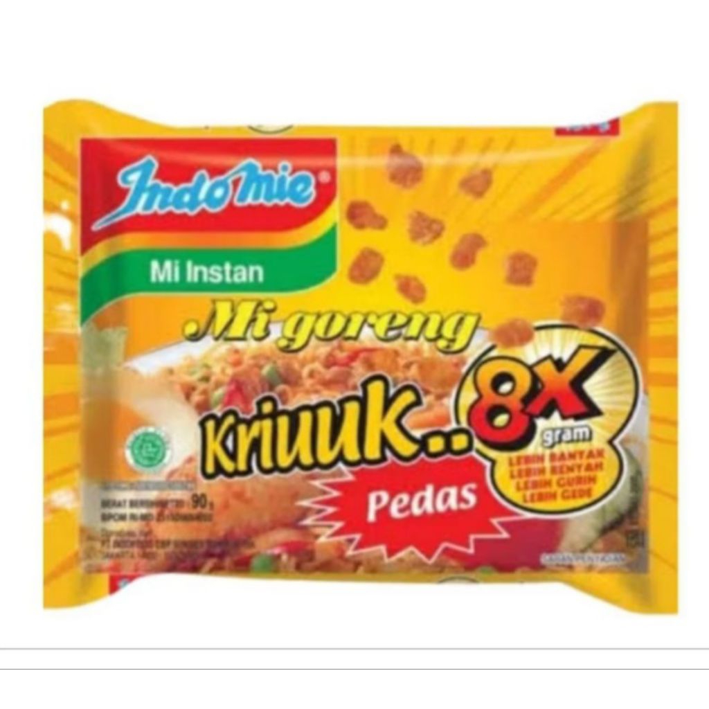

Indomie Mi Goreng 8× Pedas 90gr