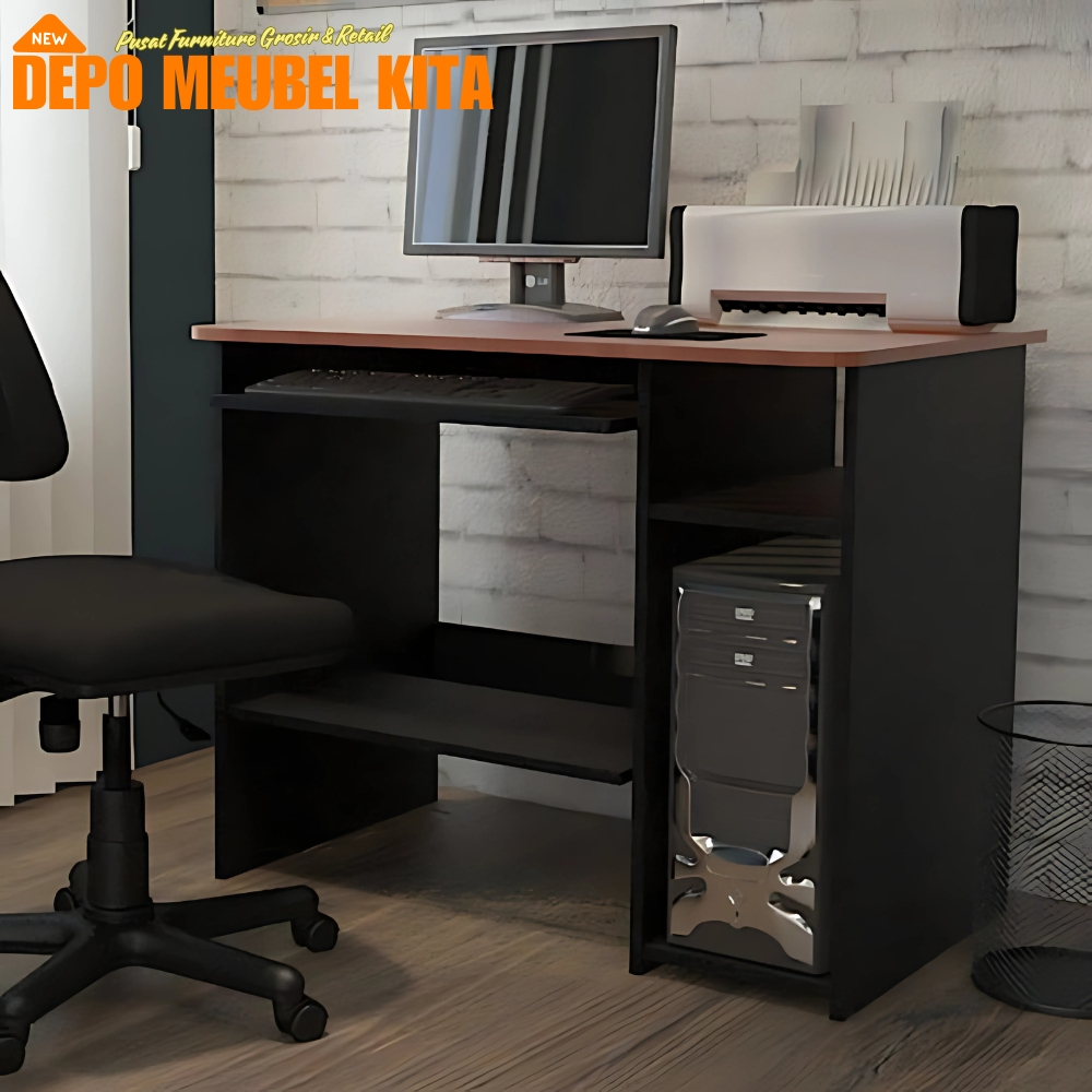 ACTIV FADO CT 90 (Meja Komputer Dengan Rak CPU yang Kokoh dan di desain Minimalis)