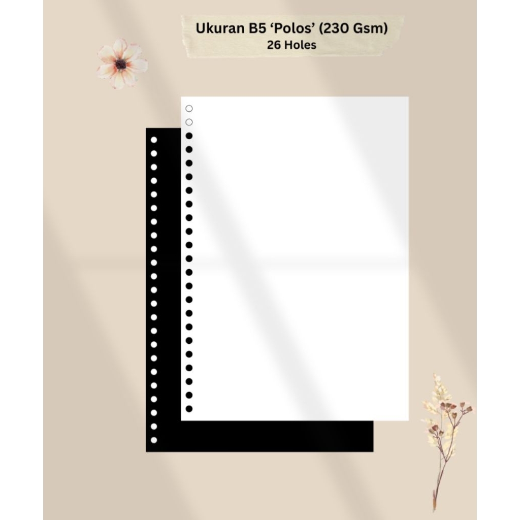 

Isi Binder Polos Hitam ukuran B5