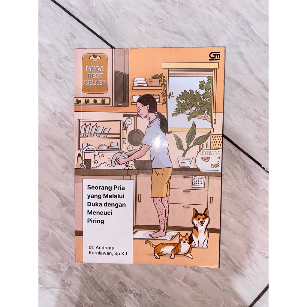 Preloved Novel Seorang Pria Yang Melalui Duka Dengan Mencuci Piring