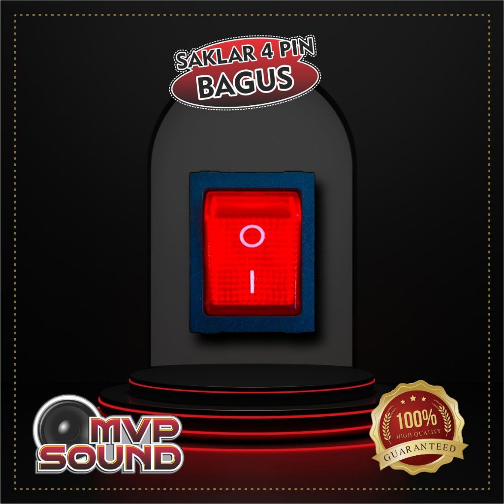 Saklar 4 pin kotak besar 20 amper Bagus