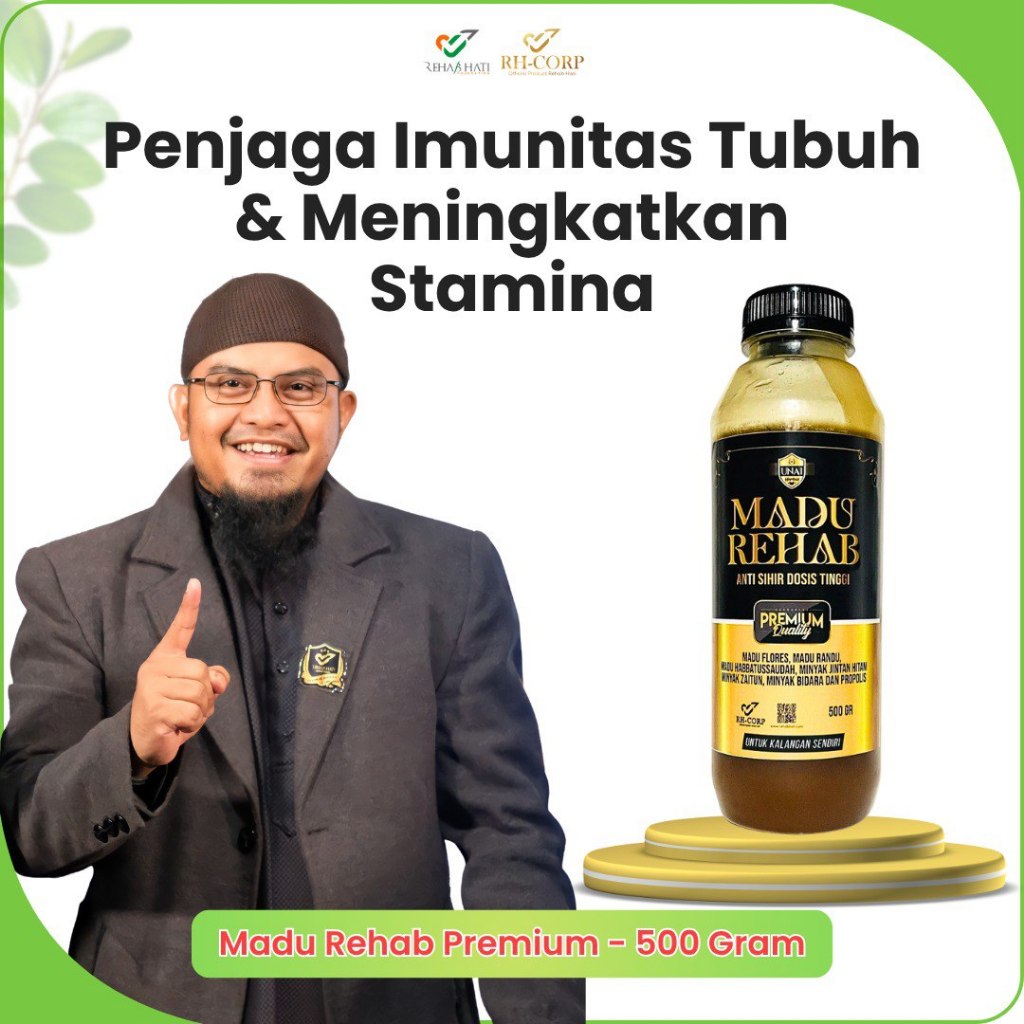 

Madu Rehab Premium 500gr - madu formulasi termasuk: Madu Flores, Madu Randu, Madu Habbatussauda, Minyak Jintan Hitam, Minyak Zaitun, Minyak Bidara, dan Propolis - Store Rehab Hati