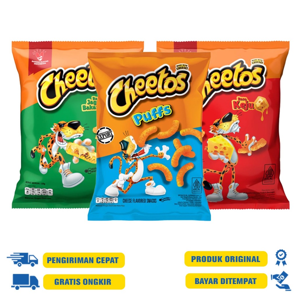 

Cheetos Snack Crunchy - Puff Chesse 60 G.R | Chesse 120 G.R | Roasted Corn&Chesse 120 G.R