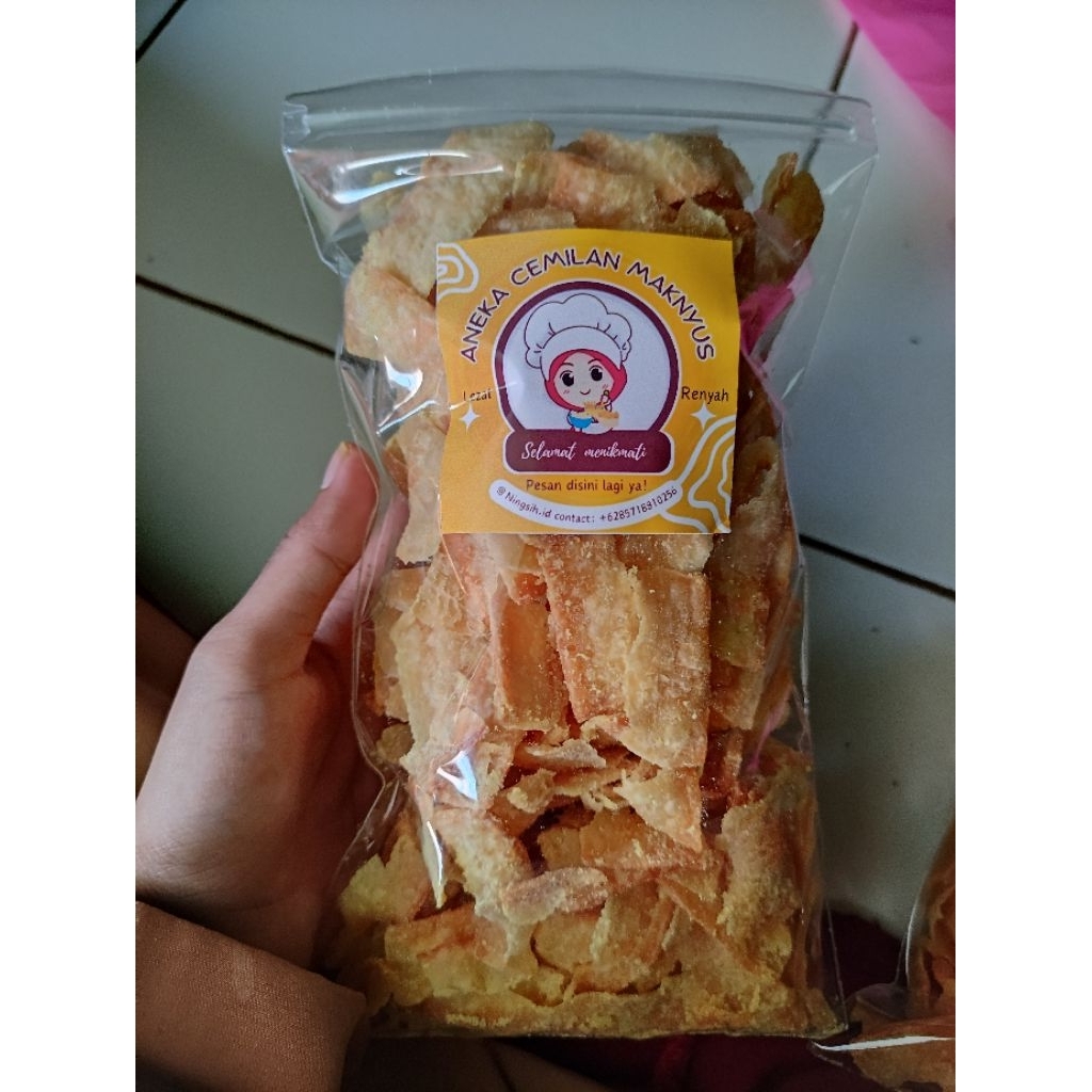 

Aneka cemilan maknyus | keripik singkong rebus renyah jadul endul Rasa Original