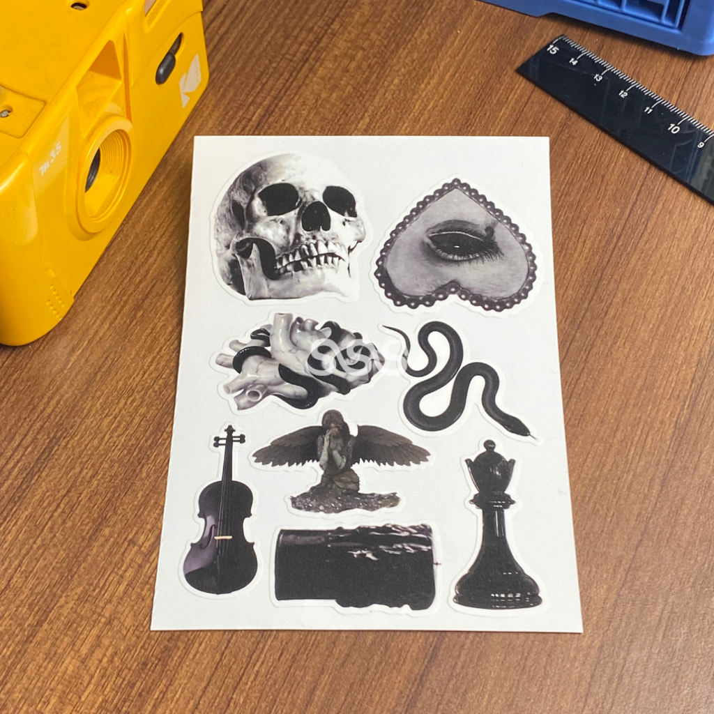 

GOTHIC STICKER / BLACK STICKER SERIES / STICKER PACK