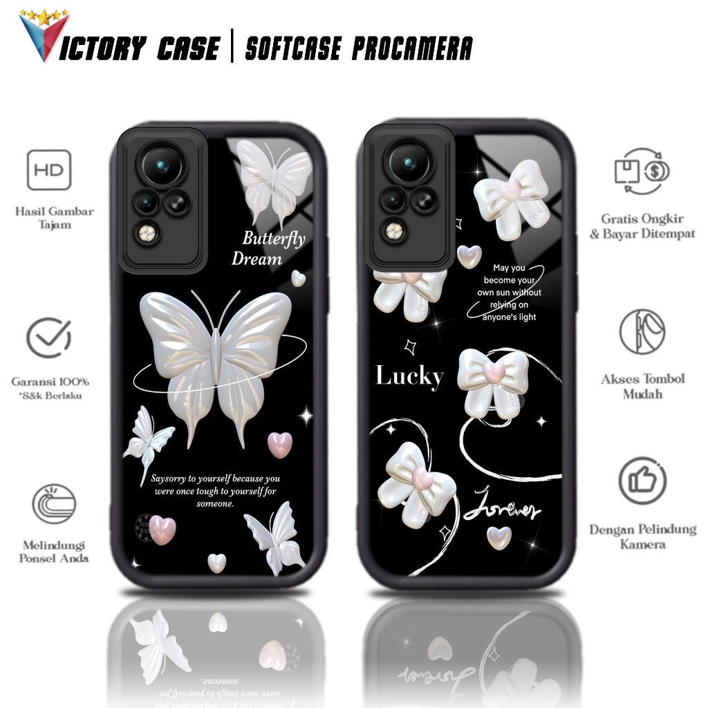 Softcase Glass kaca untuk INFINIX NOTE 11 NOTE 11 NFC NOTE 12 PTA Casing Handphone Case Procamera