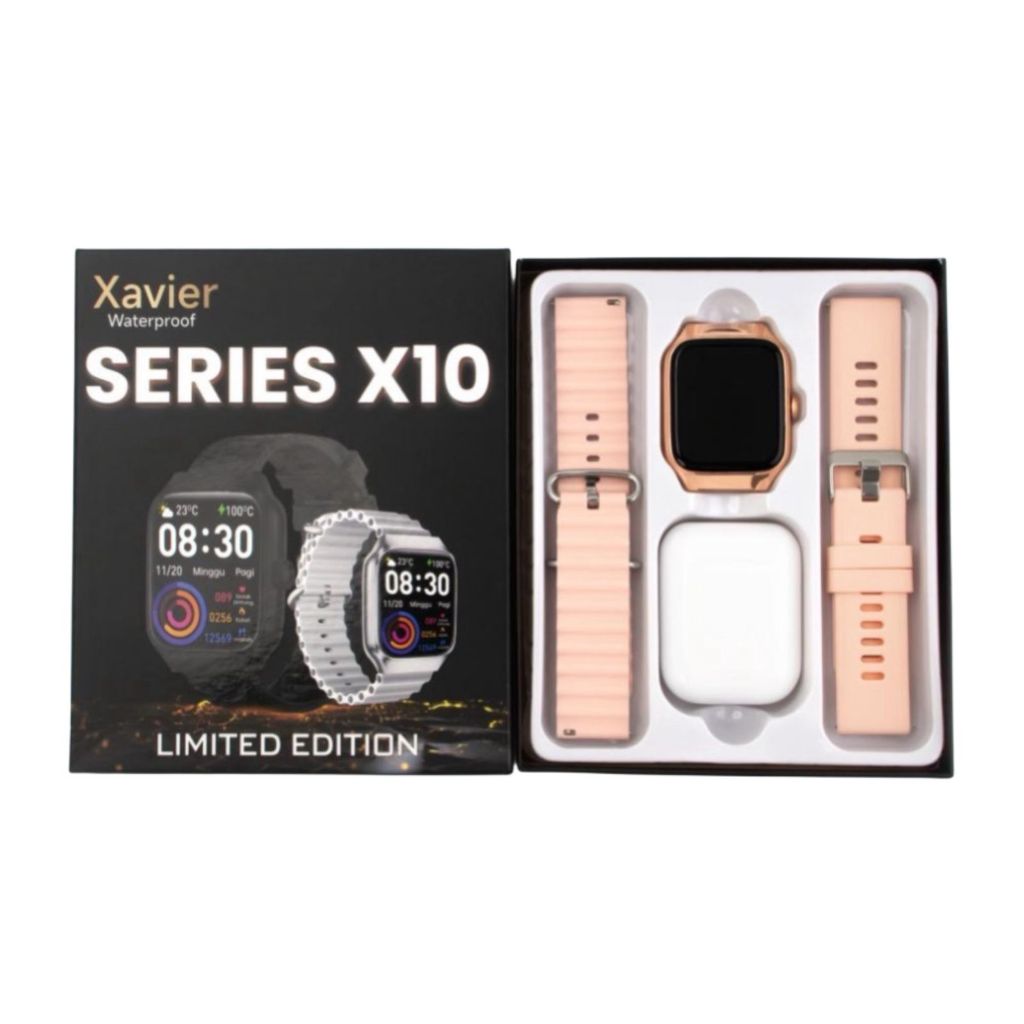 Xavier Smartwatch X10 IP68 2 Strap TWS Earphone