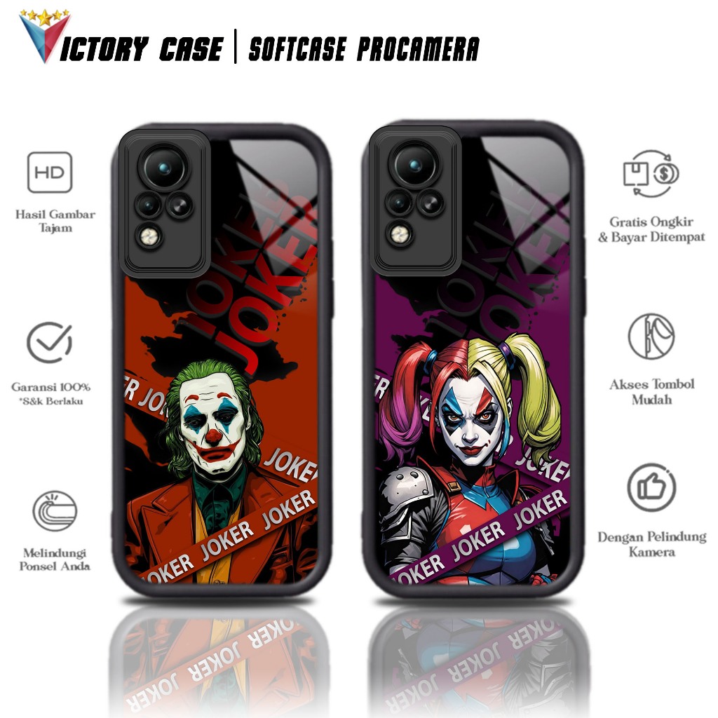 Softcase Glass kaca untuk INFINIX NOTE 11 NOTE 11 NFC NOTE 12 JKR Casing Handphone Case Procamera