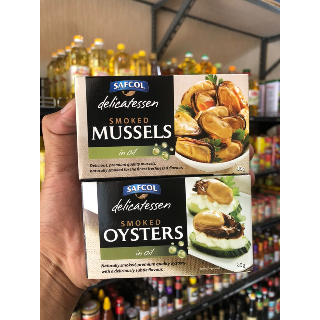 

Safcol Smoked Mussels / Oysters In Oil 85g