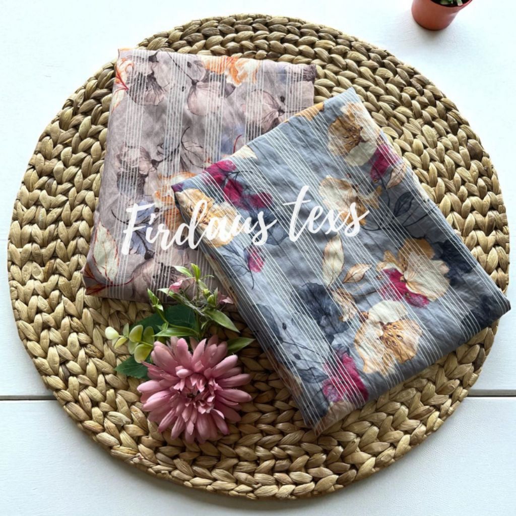 kain katun silky dobby premium motif timbul