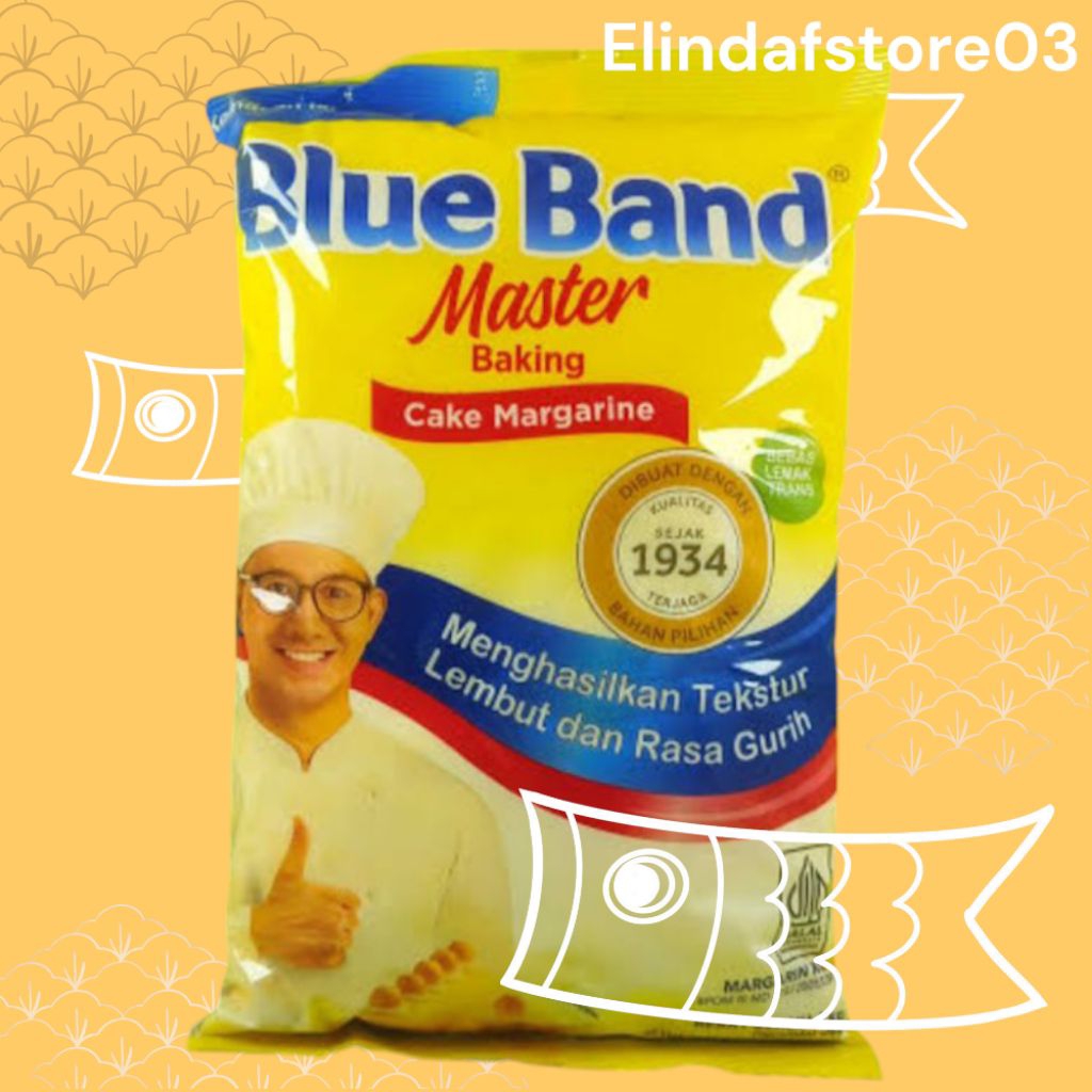 

Blue Band Master Baking Margarine Pillow Pack 1 kg, 500gr / Mentega