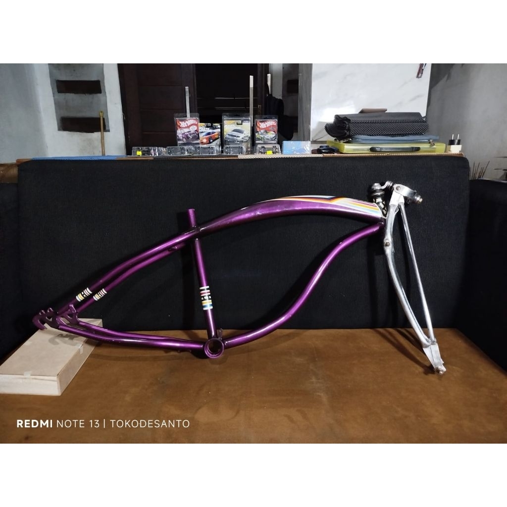 Frame Rangka sepeda lowrider sepeda Cruiser hanya rangka (tidak termasuk springer / foto springer ha