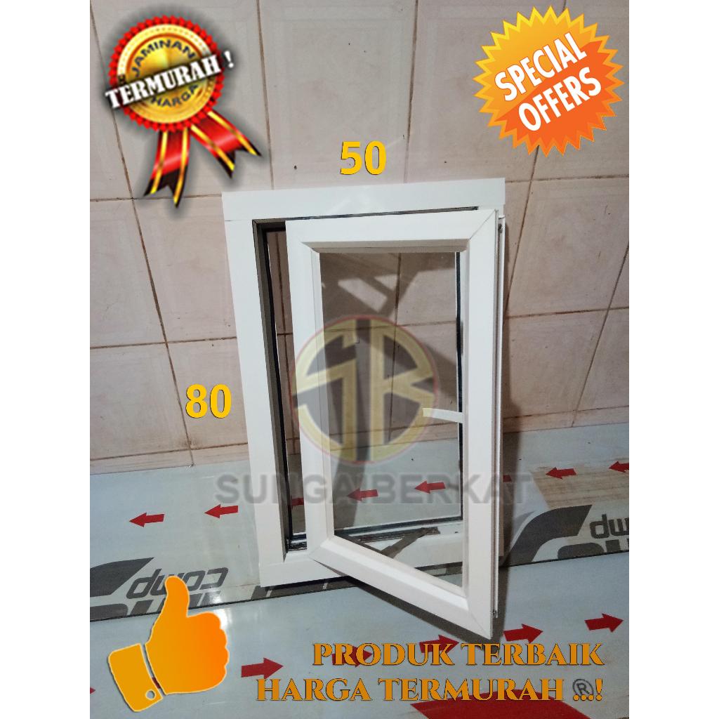 Jendela 50x80 Casement Aluminium