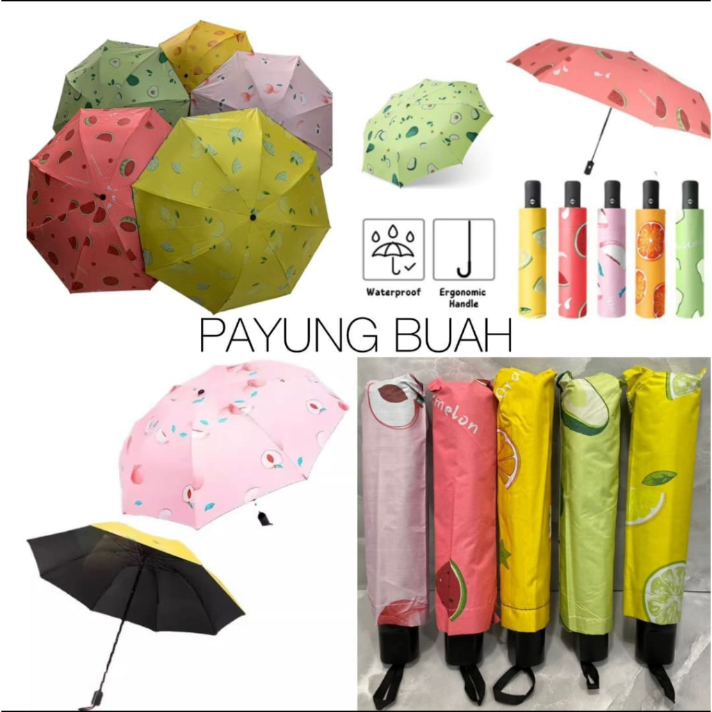 PAYUNG LIPAT BUAH / PAYUNG LIPAT KOREA BUAH