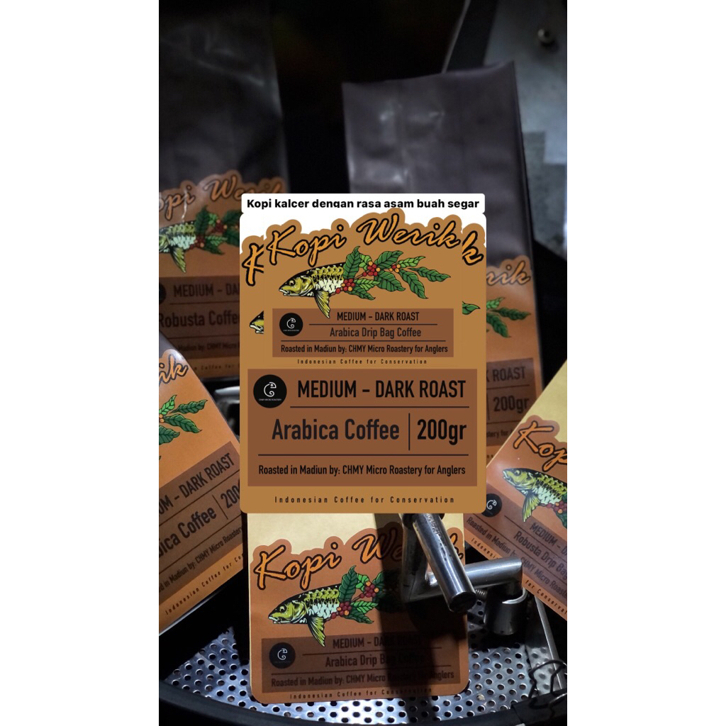 

Arabica Coffee (Kopi Arabica)200Gr- Kopi Werik - Kopi Mancing Kalcer,Kopi Outdoor