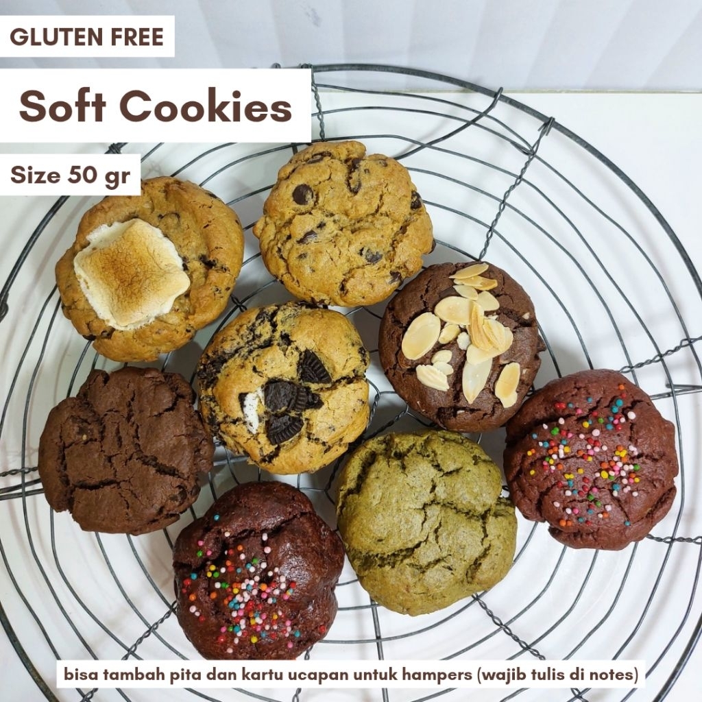 

[GLUTEN FREE] Soft Baked Cookies - Soft and Chewy | @50 gram