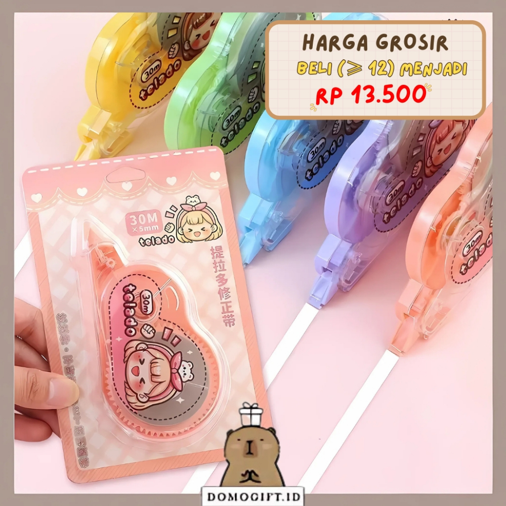 

Tipe Ex Corection Tape /Tipe X Roll Untuk Menghapus Tulisan TLD127