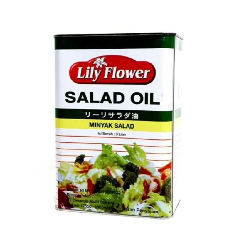 

Lily Salad Oil Kaleng 3 Liter Minyak goreng Lily kemasan kaleng 3 liter