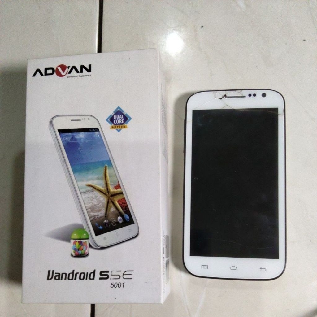 Handphone Advan Vandroid S5E 5001 bekas.