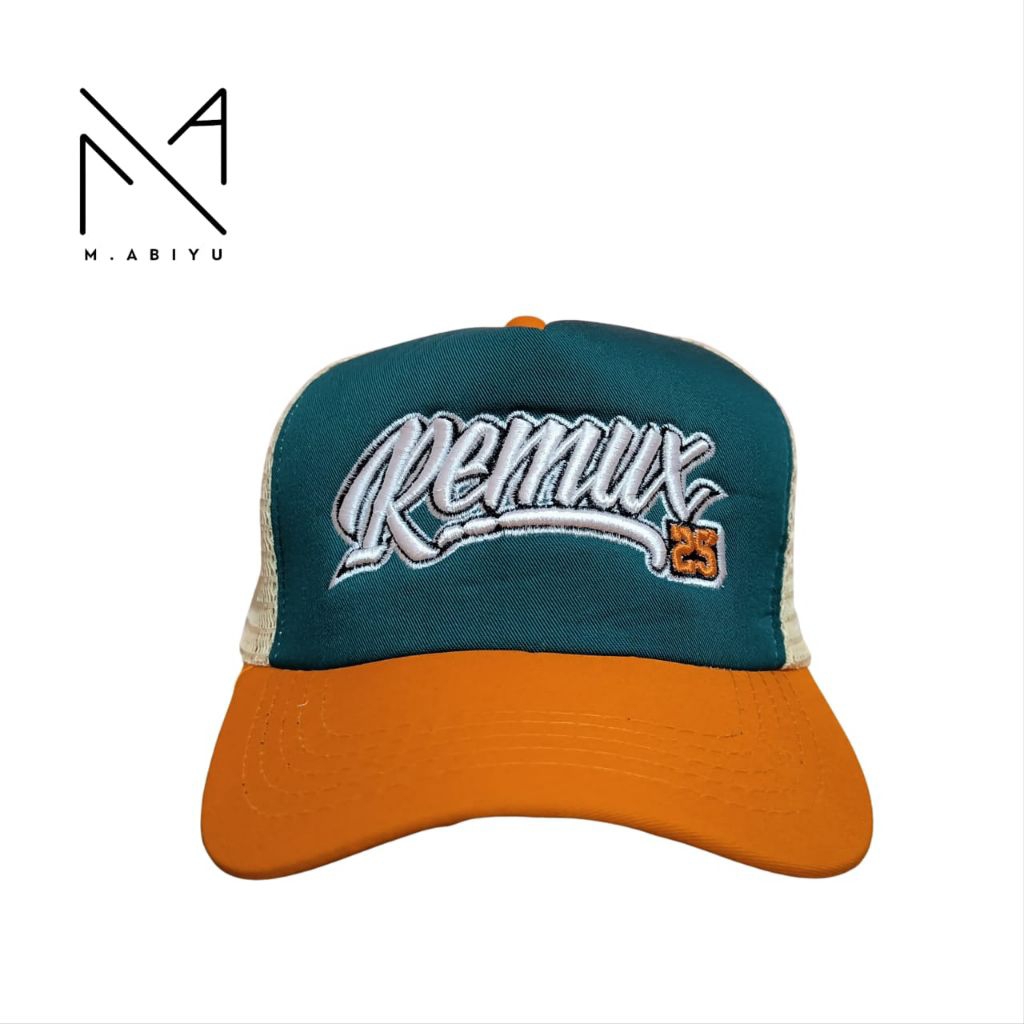 M.ABIYU Topi Fashion Cowo Topi Jaring Pria Wanita Topi Remux Keren