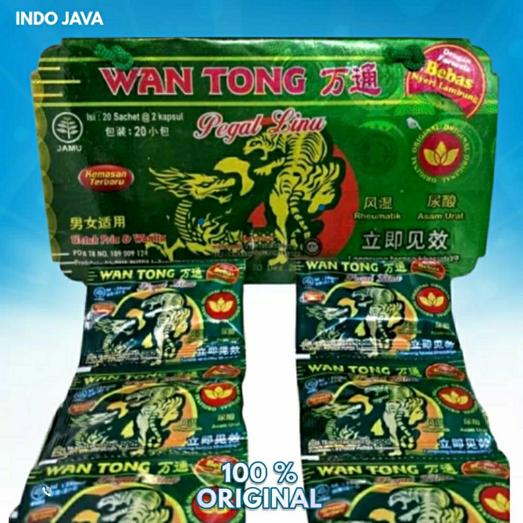 

Wantong Hijau kapsul WAN TONG 100% Original Kemasan Renceng