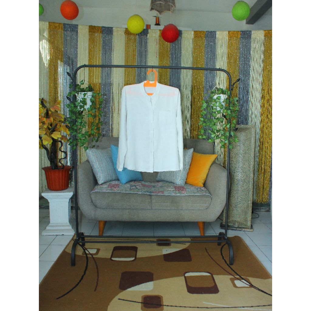 hem kerja wanita putih