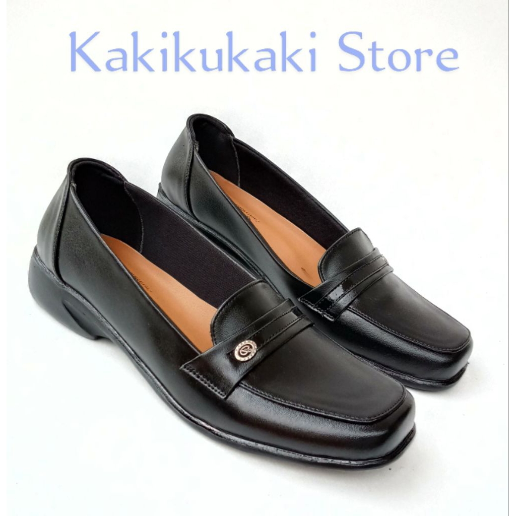 Sepatu Pantofel Wanita Original warna Hitam Sepatu Kantor wanita