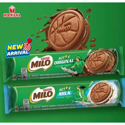 

Biskuit Milo Activ Kemasan 104 gr - Rasa Original dan Susu - Biskuit Coklat