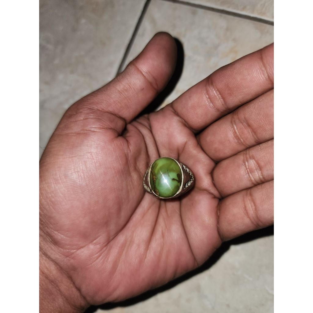 batu cincin pirus kuno langka warisan peninggalan mbah