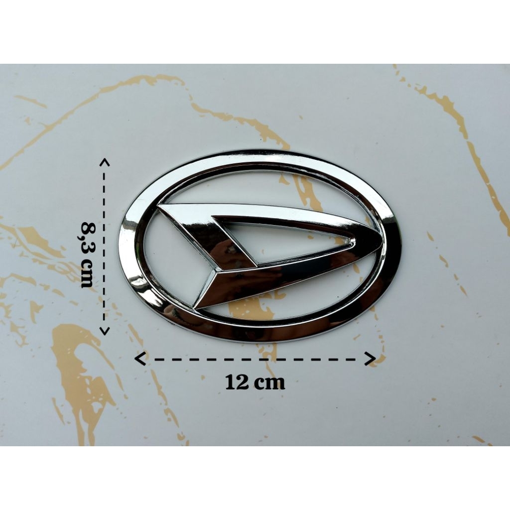 Emblem tempel Daihatsu 12cm / emblem Daihatsu / emblem daihatsu grand max / emblem Daihatsu xenia / 