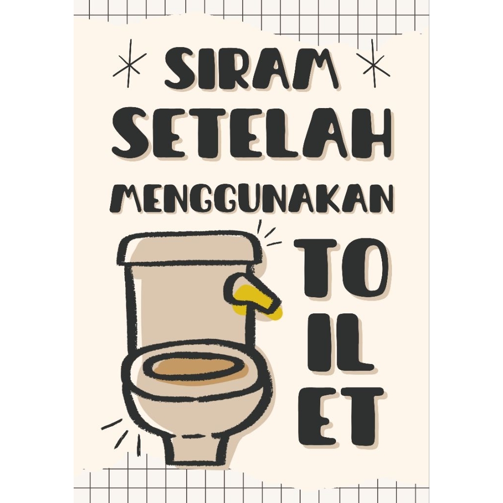 

Stiker SIRAM SETELAH MENGGUNAKAN TOILET