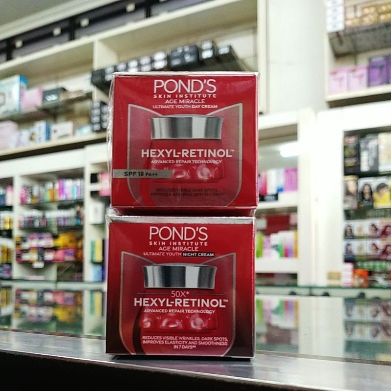 (PAKET HEMAT) Ponds Age Miracle Paket Hemat Day Cream + Night Cream 9rg