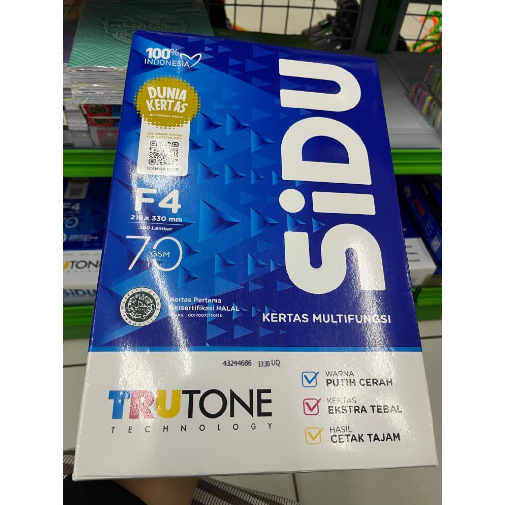 

kertas F4 70GSM sidu