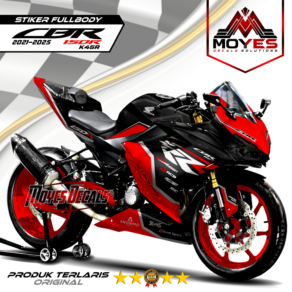Decal Cbr 150R New 2021 Stiker Decal Motor New CBR 150 R 2022 K45R Sticker Fullbody / Decal Cbr 150r