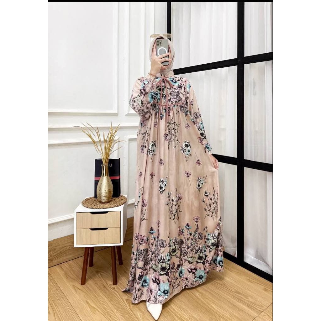 (KAKI IBU_STORE) GAMIS AISYAH / LONG DRES / GAMIS BUNGA