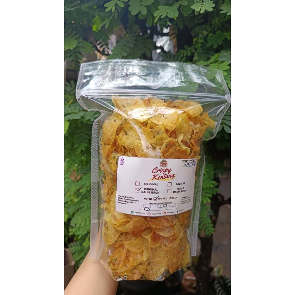 

Crispy Kentang Original Daun Jeruk