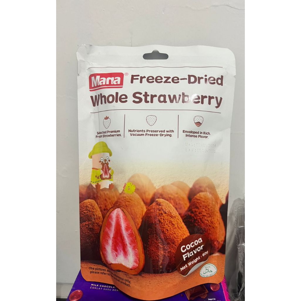 

MANA FREEZE DRIED WHOLE STRAWBERRY COCOA FLAVOR 60G