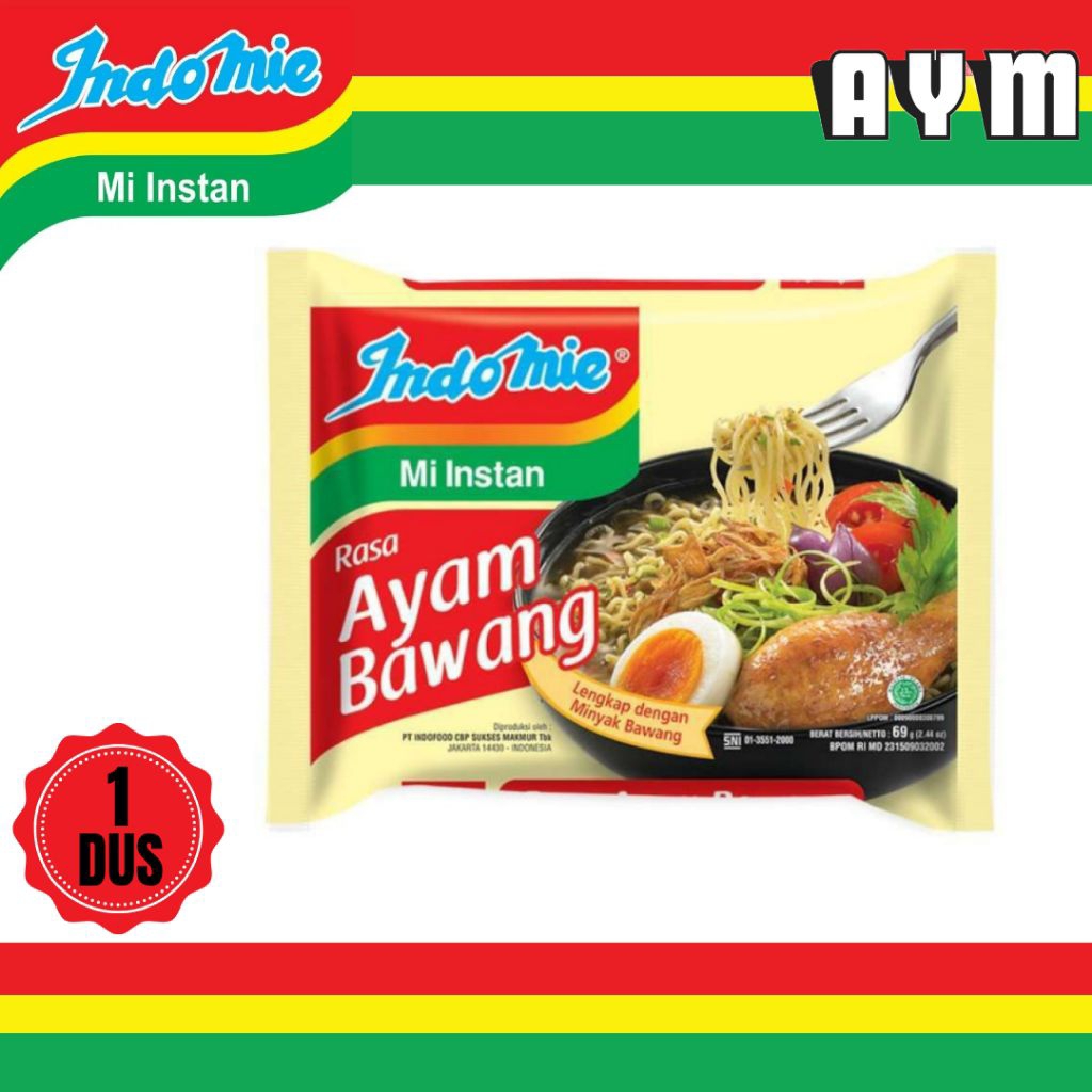 

INDOMIE RASA AYAM BAWANG MIE INSTANT (1 DUS)