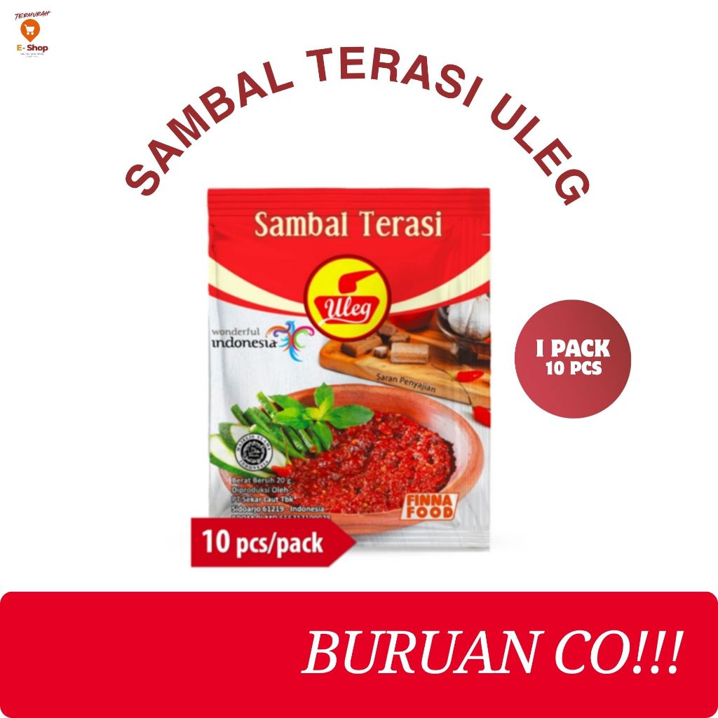 

Sambal Terasi Uleg Finna Food 1 Pack Isi 10 Pcs