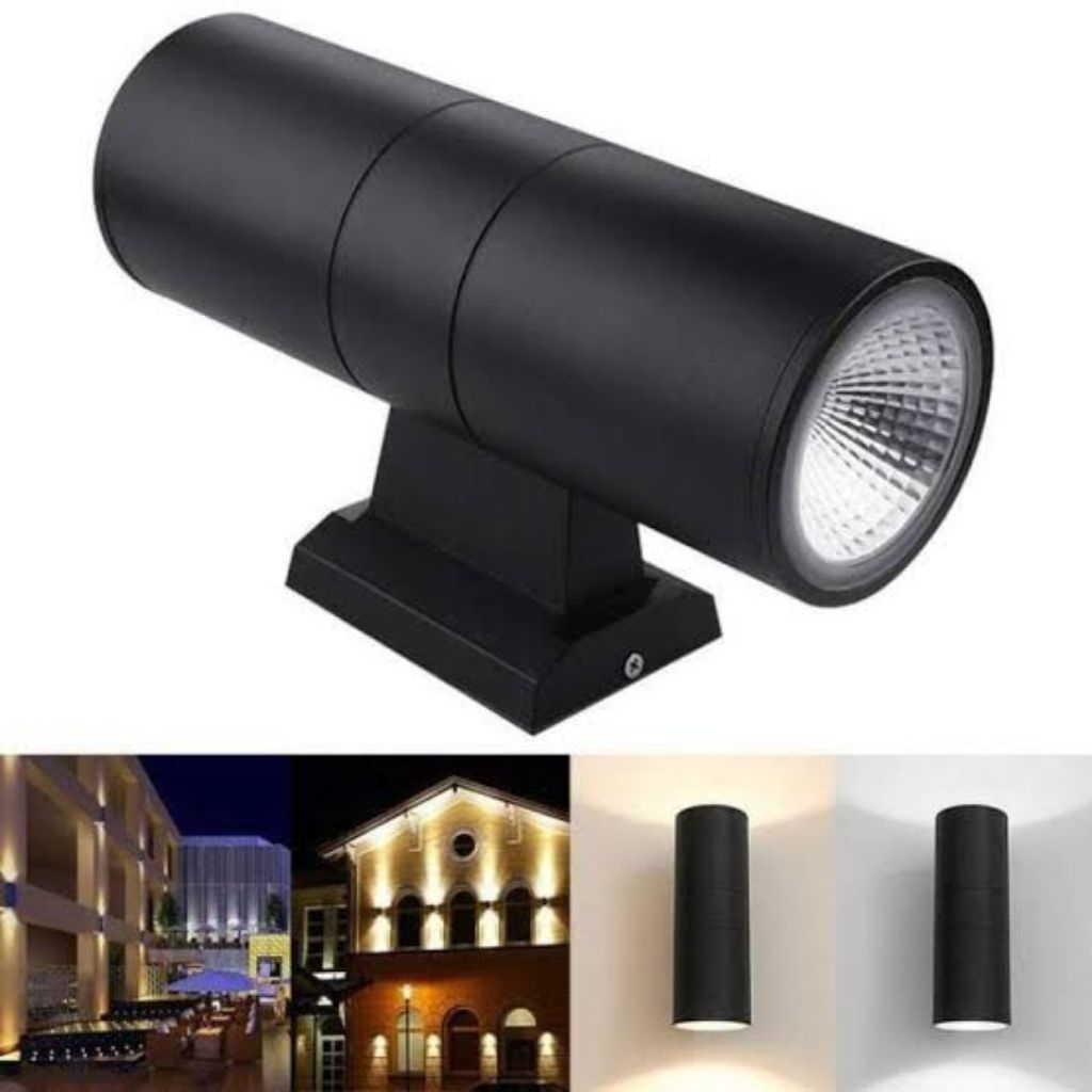 Lampu Dinding Tabung 2 Arah / Lampu Taman / Lampu Hias