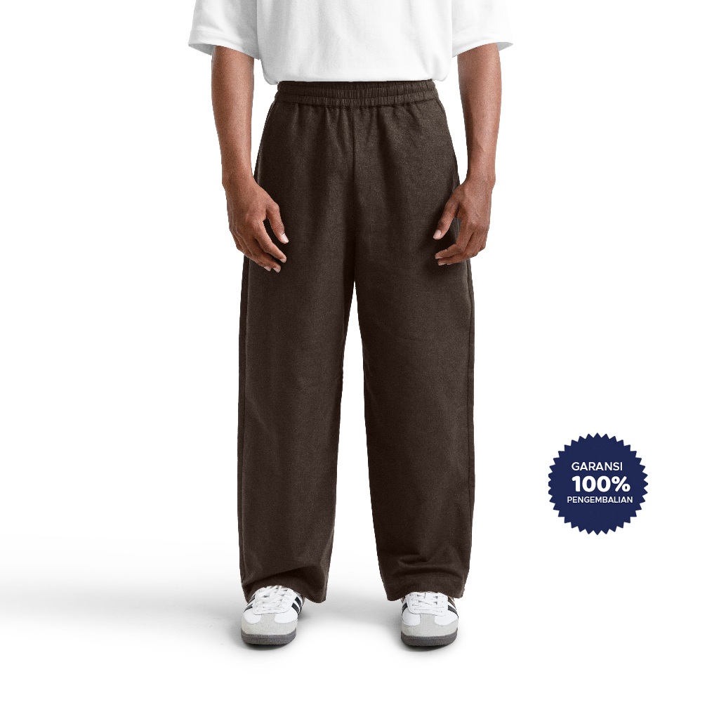 CELANASTUDIO Celana Panjang Lebar Linen Pria | Wide Loose Pants