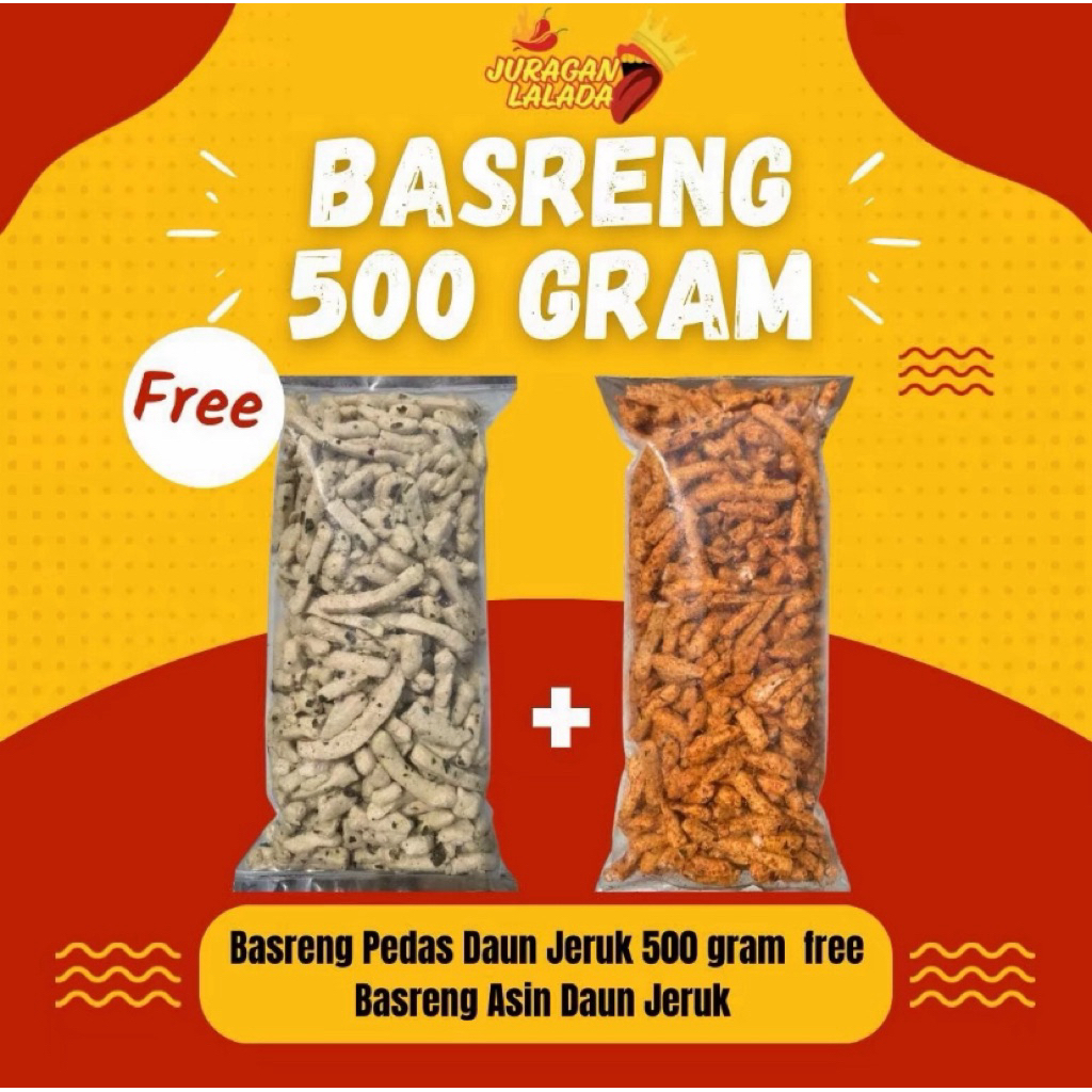 

Basreng Asin Basreng pedas Buy 1 get 1 Free