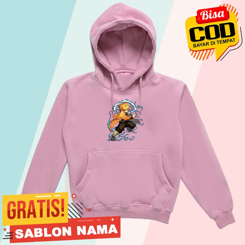 Hoodie Anak Zenitsu Agatsuma Demon Slayer / Jaket Anak Laki Laki & Perempuan Zenitsu Agatsuma Demon 