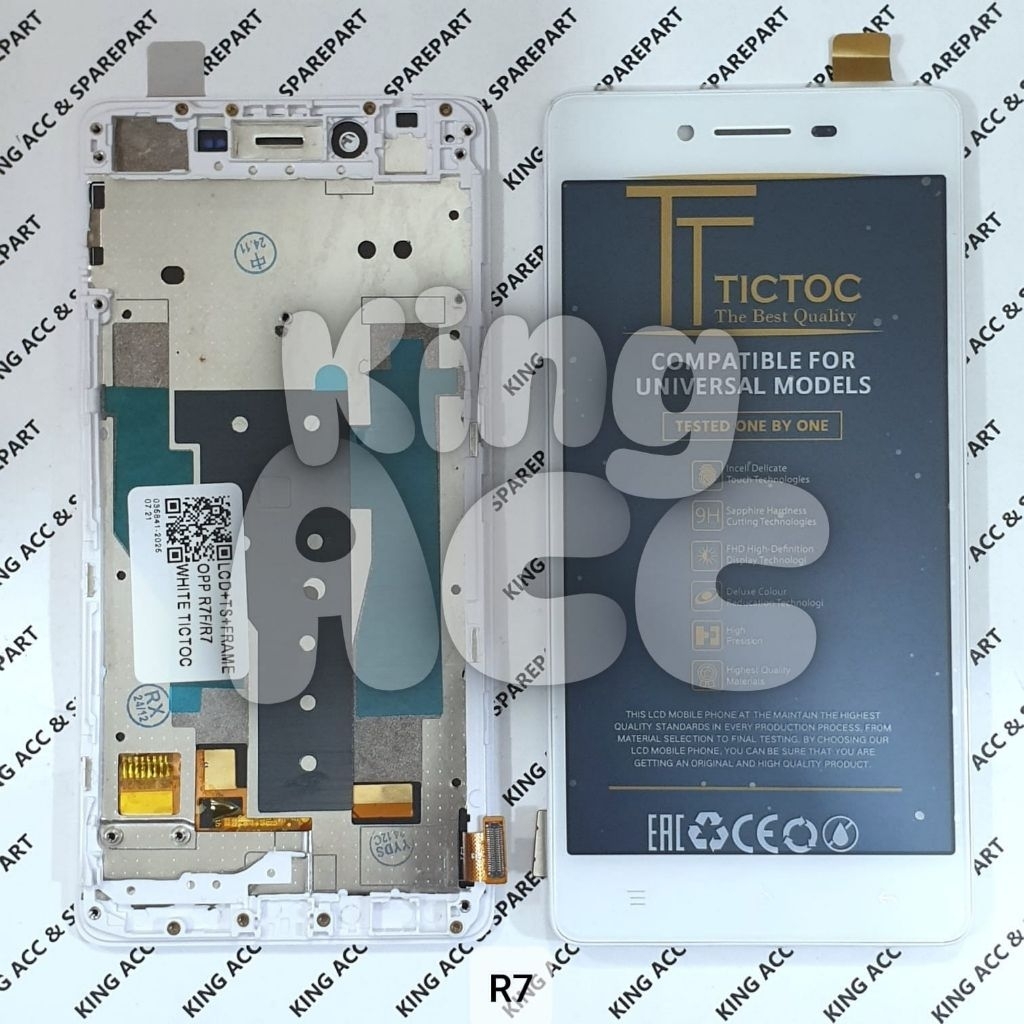 LCD TOUCHSCREEN FRAME OPPO R7 R7F COMPLETE