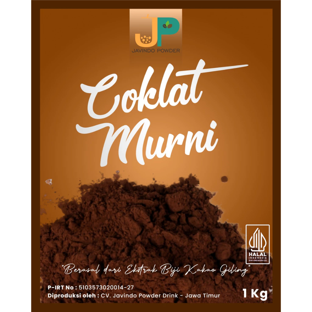

JAVINDO Bubuk Coklat Murni / Pure Chocolate Powder 1Kg / 1 Kg - Javindo Powder