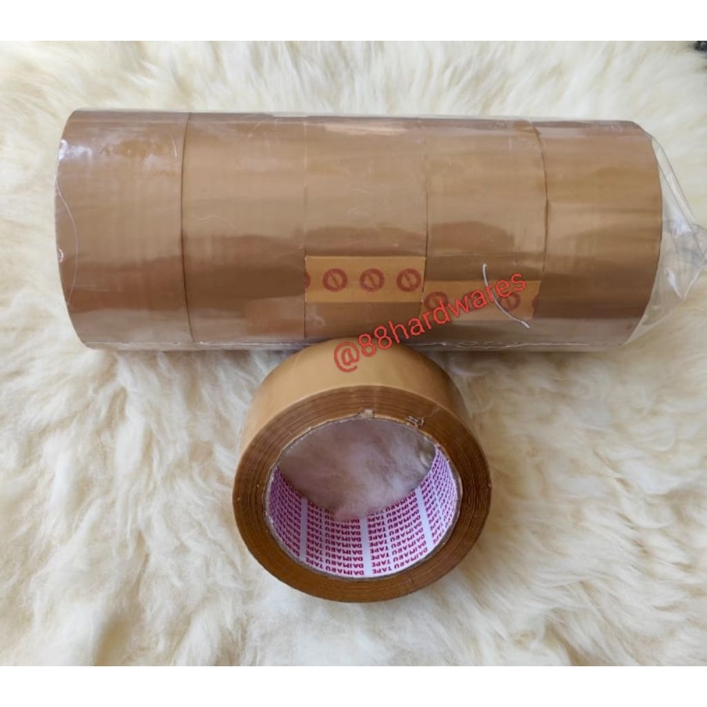 

Lakban Coklat Bening DAIMARU OPP Isolasi Solatip Selotip Packing Tape 2 inch 48mm 100meter (BUKAN 100yard)