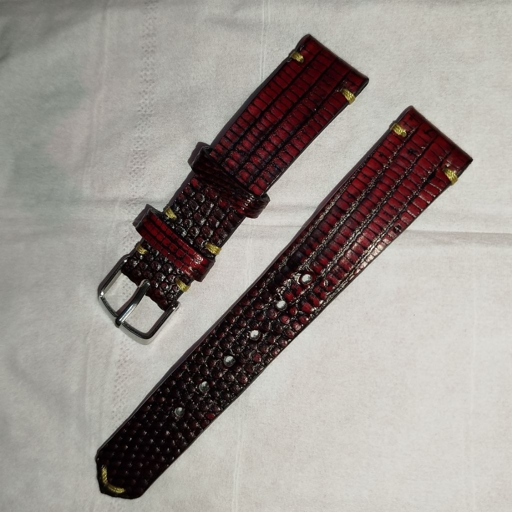 Strap Jam Tangan Kulit Lizard 18 mm